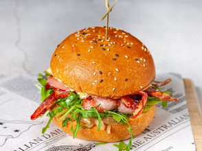 Brioche bacon burger
